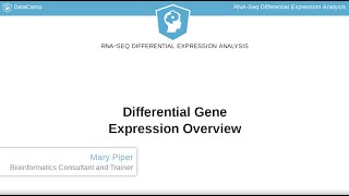 R Tutorial  Differential Gene Expression Overview [upl. by Alek]