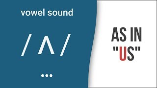 Vowel Sound  ʌ  as in quotusquot American English Pronunciation [upl. by Iggem]