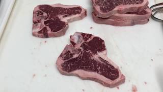 Beef Shortloin how to cut TBone and Porterhouse steaks [upl. by Han941]