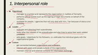 Roles of manager interpersonal role informational role decisional role in Urdu with examples [upl. by Stedmann]