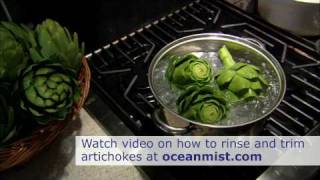 How to Cook Artichokes  Boiling Artichokes [upl. by Rinum]