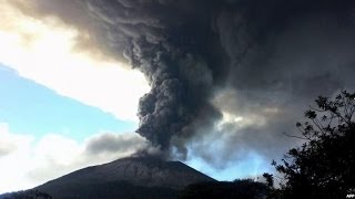 SPECTACULAR EL SALVADOR VOLCANO SPEWS ASH  BBC NEWS [upl. by Younglove]