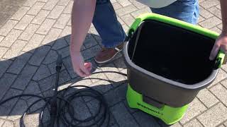 Greenworks G40DC40 40V Cordless Pressure Washer [upl. by Ynoyrb]