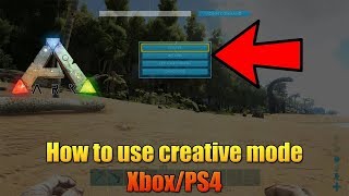 ARK  HOW TO USE CREATIVE MODE ON CONSOLE  XBOXPS4  EASY COMMAND [upl. by Aisayn]