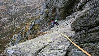 Mountain Diary Entry Classic Mountaineering on Grooved Arête East Face of Tryfan in Snowdonia [upl. by Ocicnarf]