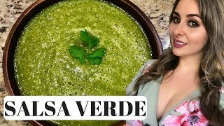 Mexican Salsa Verde How To  3 Step Recipe [upl. by Georgette]