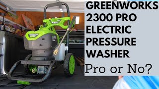 Greenworks 2300 PRO Pressure Washer Review [upl. by Burman]