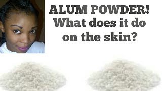 Is ALUM POWDER safe to use on the skin [upl. by Eittak847]