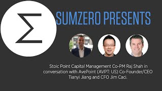 Stoic Point Capital Management With AvePoint AVPTUS CofounderCEO TJ Jiang and CFO Jim Caci [upl. by Solokin]