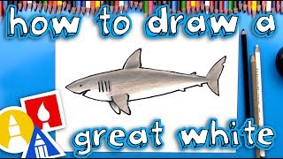 How To Draw A Great White Shark [upl. by Dowzall54]