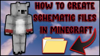 How To Create a Schematic In Minecraft [upl. by Garvey]