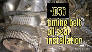 Changing 4d56 Timing Belts and Oil Seals [upl. by Luelle819]