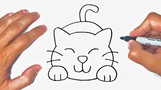 How to draw a Cat Step by Step  Cat Drawing Lesson [upl. by Nodnerb]