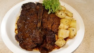 Tender TBone Steak Slow Cooker [upl. by Nogas]