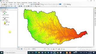 Watershed Delineation Using DEM Data Full  ArcGIS [upl. by Ellesor]