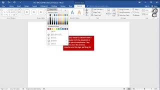 How to change the color of a text box in Word [upl. by Aggie]