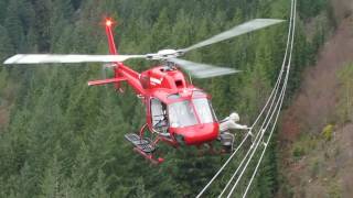 Platform Powerline Work with Blackcomb Helicopters [upl. by Profant66]