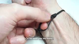 Comment refaire un nœud de bracelet coulissant [upl. by Aitnauq437]