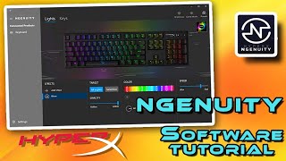 HyperX Ngenuity Software Tutorial  Mechanical Keyboards  RGB Presets Key assigments amp Macros [upl. by Donahoe]