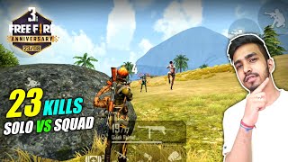 23 KILLS WITH NEW CHARACTERS  FREE FIRE 3rd ANNIVERSARY SPECIAL GAMEPLAY [upl. by Ynwat]