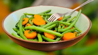 Recette Haricots Verts et Carottes [upl. by Guendolen]