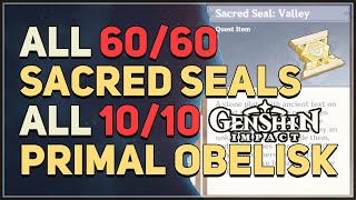 All 60 Sacred Seal Locations Genshin Impact [upl. by Enitsej]