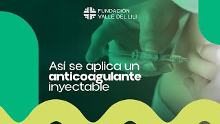 Aplicación del anticoagulante inyectable [upl. by Novel991]