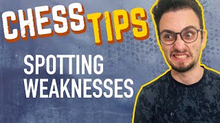 Chess Tips Spotting Weaknesses [upl. by Arakihc]