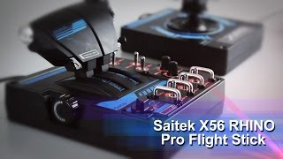 Saitek X56 RHINO Pro Flight Stick  PB Tech Hands On Review [upl. by Atir]