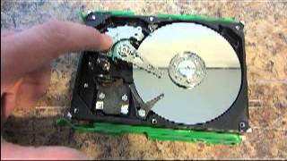 REMOVING MAGNETS FROM A HARD DRIVE  HOW TO [upl. by Novat]