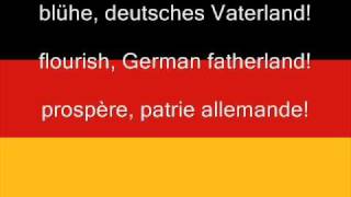 Die deutsche Hymne  The German Anthem  Lhymne de lAllemagne [upl. by Marinelli890]