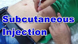 How to Inject a Subcutaneous Injection  Subcutaneous Injection Technique  Insulin Injection [upl. by Araihc]