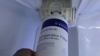 How to change water filter if stuck amp air filter on a LG Refridgerator [upl. by Samford]