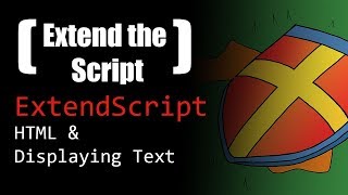 HTML amp Displaying Text in ExtendScript Panel [upl. by Ecirtemed433]