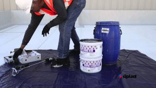 Siplast Parapro Roof Membrane Application Series Step 3 Check Temperatures amp Catalyze Resin [upl. by Zosima]