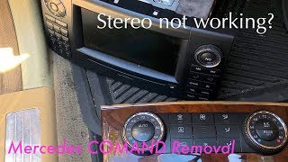 How to Remove COMAND Stereo Unit  AC Climate Control Unit [upl. by Yrrok]