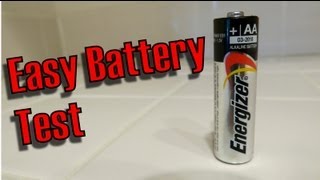 How To Test a AA battery Easiest Way For Any Battery Fast Easy [upl. by Justinn]