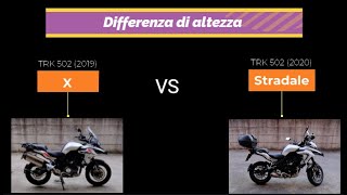 TRK 502 X VS Stradale vediamo la differenza di altezza [upl. by Ssidnac]