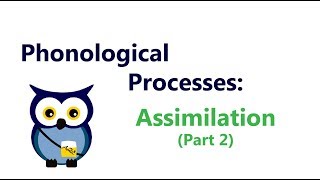 Phonological Processes Assimilation Part 2 [upl. by Arihk]