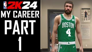 NBA 2K24  My Career  Part 1  quotPlayer Creation NBA Debutquot [upl. by Nilyram]