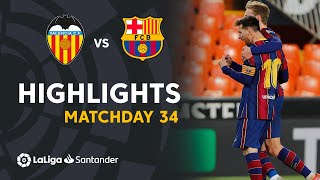 Highlights Valencia CF vs FC Barcelona 23 [upl. by Nairad594]