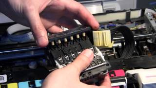 HP Photosmart C5180  Disassembly amp Head Cleaning [upl. by Andrus]