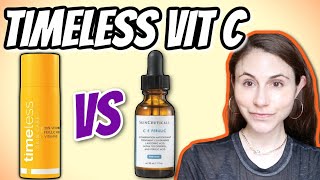 Timeless Skin Care Vitamin C serum vs Skinceuticals CE ferulic  Dr Dray [upl. by Lenox]