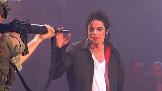 Michael Jackson  Earth Song Live HIStory Tour In Munich Remastered 4K Upscale [upl. by Ynatterb]