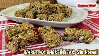 BARRITAS ENERGÉTICAS Multi Cereales y sin Horno Saludables y fáciles de hacer [upl. by Annairdna]