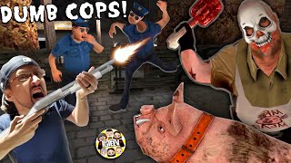 FRAMING MR MEAT CANT OUTSMART DUMB POLICE OFFICERS FGTeeV Rescue Game 1 [upl. by Hardy]