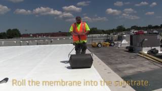 The Roofing Industrys First SelfAdhering PVC Membrane [upl. by Ecirual]