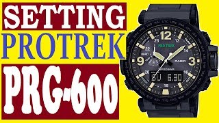 Setting Casio ProTrek PRG600 manual 5497 for use [upl. by Sheepshanks]