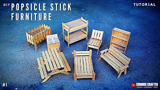 DIY Popsicle Stick Furniture Tutorial [upl. by Navets]