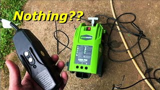 GREENWORKS Pressure Washer Doesnt Turn on 1500 psi [upl. by Cerracchio]